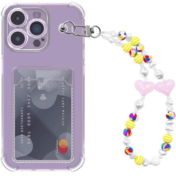 IPhone 14 Pro Max Clear Case With Card Slot Holder - Picture 2 of 8